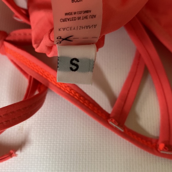 kacey shana pink bikini top and bottom bathing suit size small - Picture 13 of 13
